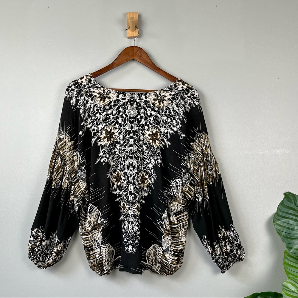 Free People “Birds of a feather” Floral Blouse - Picture 8 of 15